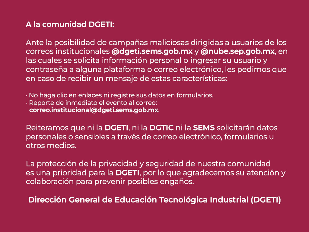 DGETI Aviso